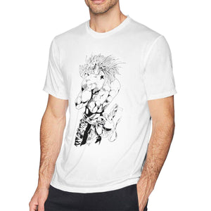 Anime JoJo's Adventure Kira Yoshikage Kill Queen Men's Short Sleeved Top Dio Brando T shirt