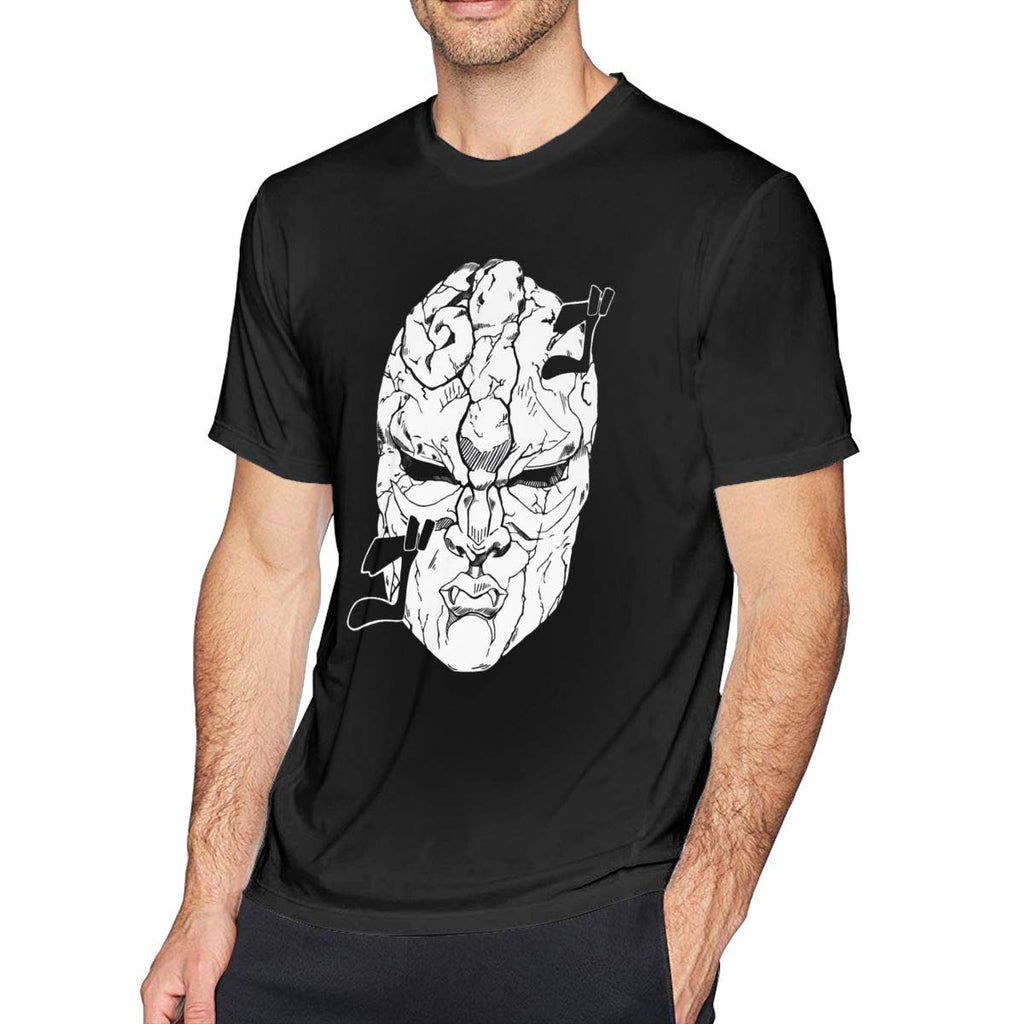 Anime JoJo's Adventure Kira Yoshikage Kill Queen Men's Short Sleeved Top Stone Mask T shirt