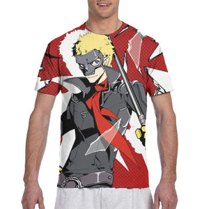 Persona 5 Joker Amamiya Ren Men's 3D Printed Short Sleeved Ryuji Sakamoto T shirt