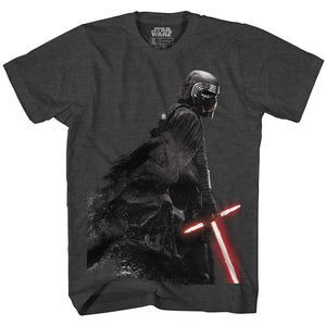 Rise of Skywalker Kylo Ren Vader Shadow Heather Charcoal T shirt